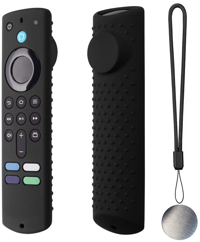 Main image of Silicone Remote Cover for Fire TV Stick 3rd Gen 2021 /Fire TV Stick 4k Max Silicone Case Anti-Slip Silicone Protective Case Silicone Sleeve with Magnetic tech(Black)