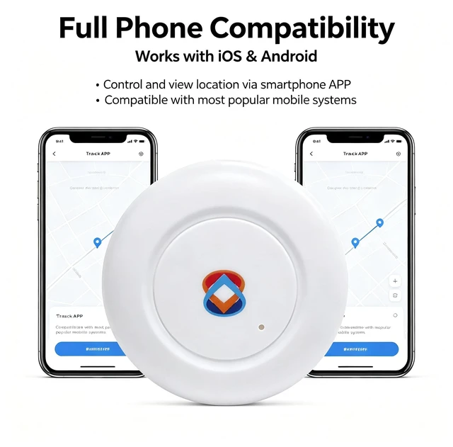 Alt view image 4 of 7 - GPS Tracker for Vehicles, No Subscription Required, Magnetic Car Locator Compatible with iOS & Android, IP67 Waterproof Tracking Device, 2-Year Battery Life, Location History & Sharing