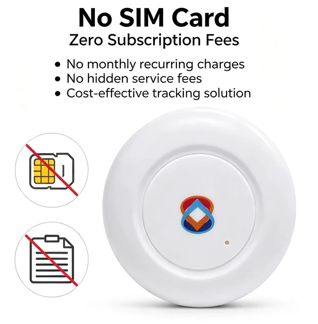 Alt view image 5 of 7 - GPS Tracker for Vehicles, No Subscription Required, Magnetic Car Locator Compatible with iOS & Android, IP67 Waterproof Tracking Device, 2-Year Battery Life, Location History & Sharing
