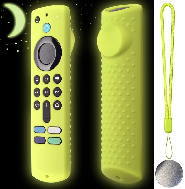 Main image of Silicone Remote Cover for Fire TV Stick 3rd Gen 2021 /Fire TV Stick 4k Max Silicone Case Anti-Slip Silicone Protective Case Silicone Sleeve with Magnetic tech(Glow Green)