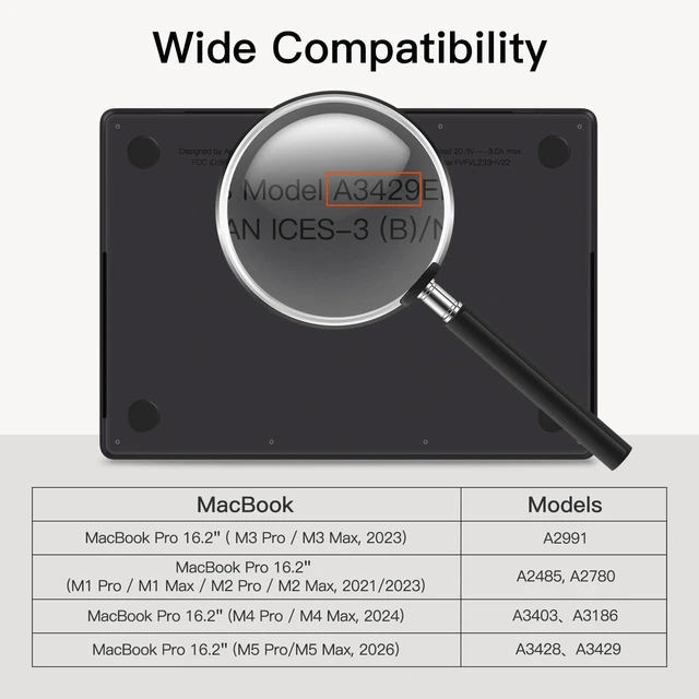 Alt view image 2 of 6 - Matte Screen Protector for MacBook Pro 16" (M1-M5), 2-Pack For MacBook Pro 16" (2026-2023), Anti-Glare Matte Film, Anti-Fingerprint Coating, Scratch Protection