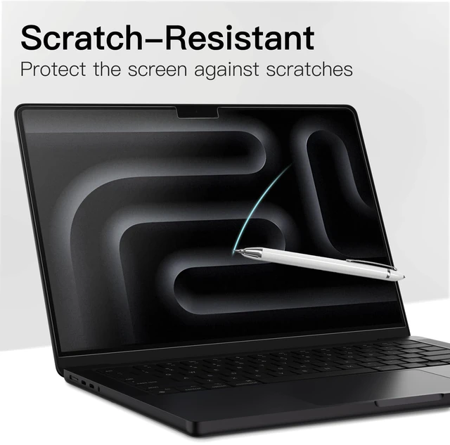 Alt view image 5 of 6 - Matte Screen Protector for MacBook Pro 16" (M1-M5), 2-Pack For MacBook Pro 16" (2026-2023), Anti-Glare Matte Film, Anti-Fingerprint Coating, Scratch Protection