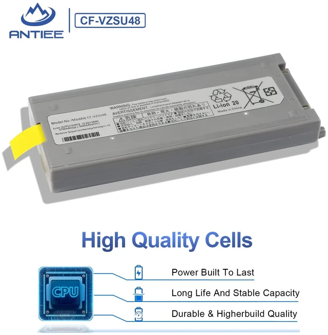 Alt view image 4 of 6 - CF-VZSU48 Laptop Battery for Panasonic Toughbook CF-19 CF19 MK1 MK2 MK3 MK4 MK5 MK6 MK7 MK8 Series CF-VZSU48U CF-VZSU28 CF-VZSU48R CF-VZSU50 CF-VZSU58U 10.65V 58Wh