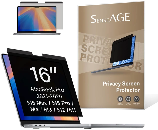 Main image of Magnetic Privacy Screen Filter For Macbook Pro 16 inch (2021-2024 M1, M2, M3, M4, Pro, Max), Privacy Screen Protector, Anti-Blue Light Screen Filter, Compatible with Macbook Pro 16 inch