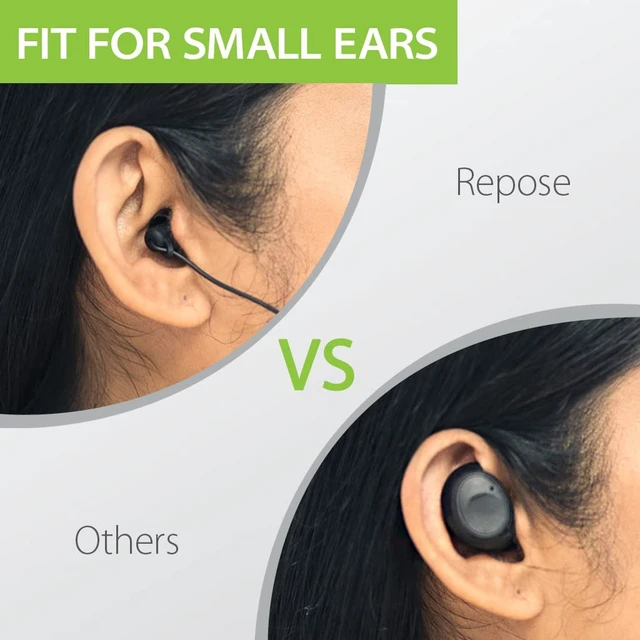 Alt view image 4 of 6 - Repose - Bluetooth Sleep Earbuds for Side Sleepers Small-tip neckband earbuds designed for side sleeping, with low-latency TV