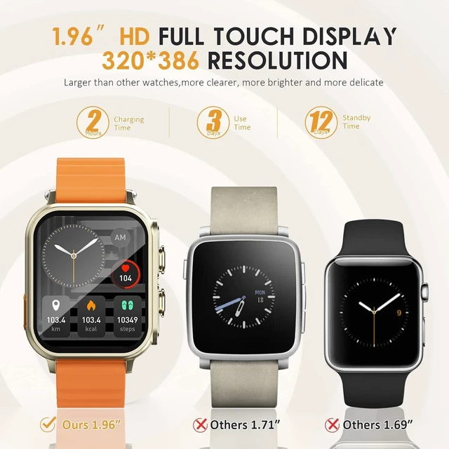 Alt view image 2 of 7 - Smart Watch with Earbuds,2-in-1,Touchscreen,for iOS Android Bluetooth 5.3,Fitness Tracker,Heart Rate,Sleep Monitor,Long-lasting battery,Ultra-slim,Durable strap,Message notifications