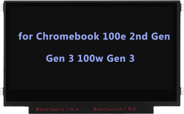 Main image of 11.6" Screen Replacement for Lenovo 100e Chromebook 2nd Gen/Gen 3 100w Gen 3 4 81QB 81M8 81MA 82Q3 82J7 82J8 82UY 82V0 82HY 82J0 LCD LED Display Panel 1366x768 30 Pin (Side Brackets Non Touch)