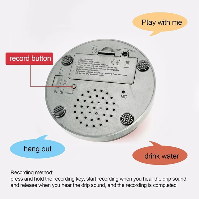 Alt view image 2 of 6 - Set of 12 Colors Dog Buttons-Recordable Button-Voice Recording Button,Dog Buttons for Communication Pet Training Buzzer, 30 Second Record & Playback,Funny Gift for Study Office Home(12 Piece)