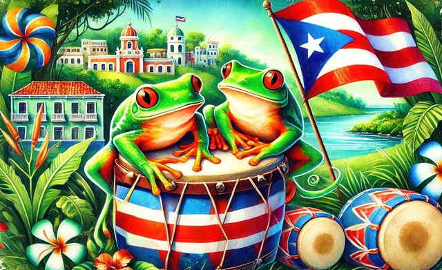 Alt view image 7 of 7 - Puerto Rico Flag Banner 71x43 in Tropical Island Decor Caribbean Festival Decor, Puerto Rico Wall Backdrop for Home, Fiesta and Photo Booth, Tropical Island Scene