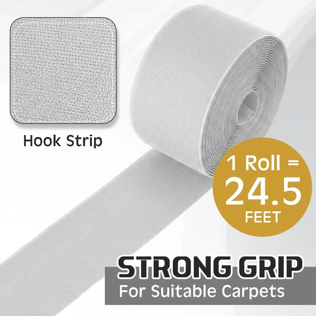 Alt view image 3 of 7 - Cord Cover for Carpet, 24.6 ft x 3 in Floor Cable Management Strip, Reusable Hook and Loop Cord Protector for Wires on Carpet, Cuttable Wire Hider for Office Desk Home, Gray