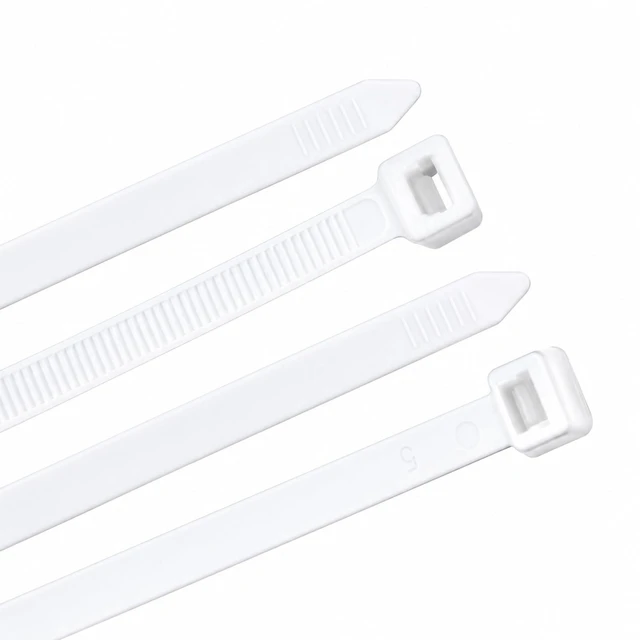 Alt view image 2 of 6 - white 48 Inch 50 Pack Heavy Duty Zip Ties 200 lbs Tensile Strength Extra Long Cable Ties UV Resistant Outdoor Nylon Ties for Large Bundles