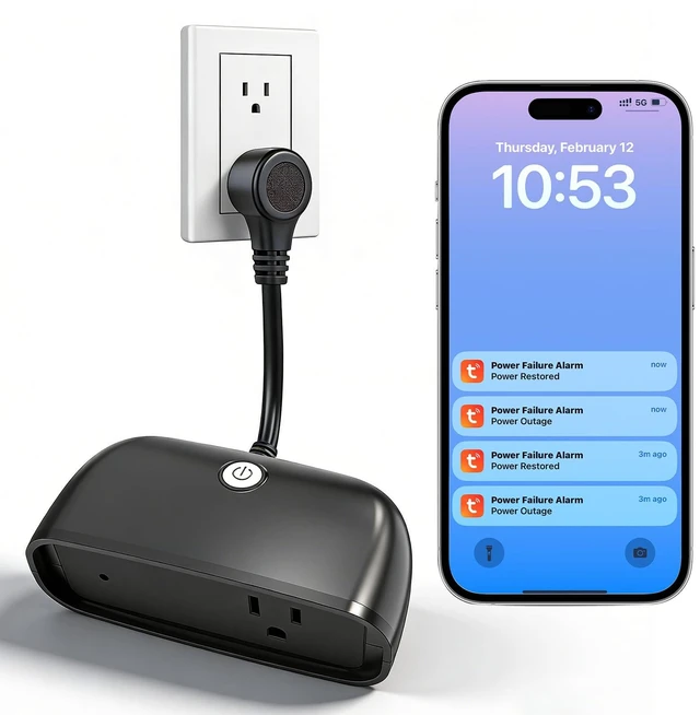 Main image of Power Failure Alarm WiFi,Freezer Power Outage Alarm with App Alerts 110dB Alarm, LED Indicator, Protect Property with Instant Alerts for Garage Freezer, Refrigerators & Sump Pump