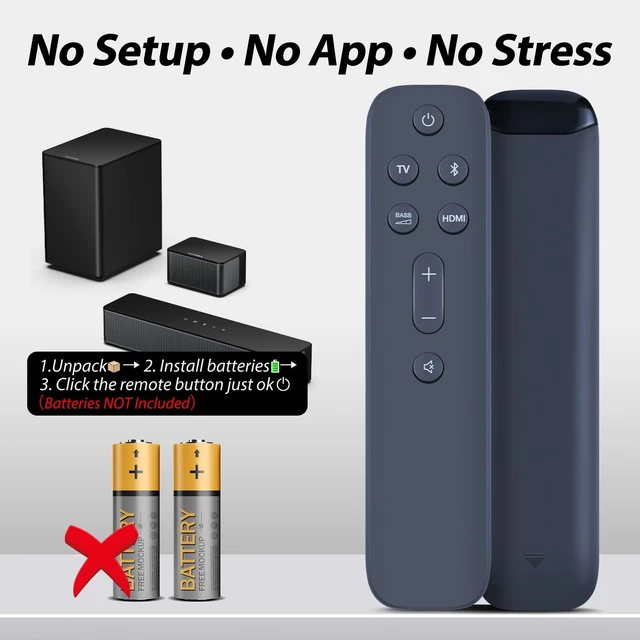 Alt view image 6 of 7 - New Sound Bar Remote Control Replaced Compatible with JBL 5.1 2.1 Deep Bass (MK2) Surround Soundbar System JBL2GBAR51IMBLKAM