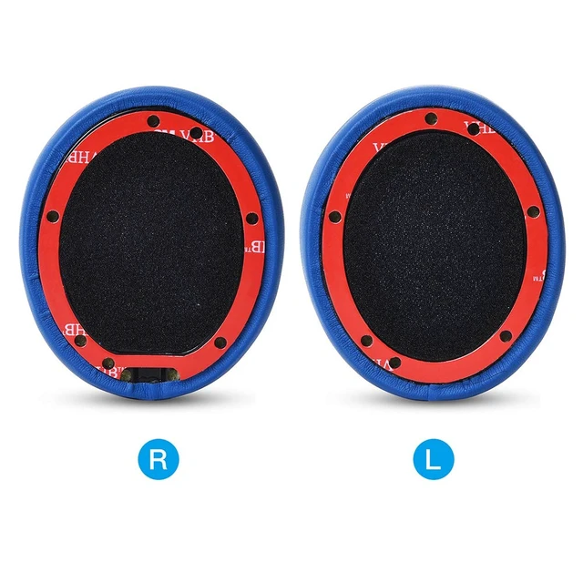 Alt view image 5 of 6 - Professional Replacement Ear Pads for Beats Studio 2 and Studio 3 B0500, B0501 / Soft Protein Leather/Noise Isolation Memory Foam/Does NOT Fit Beats Solo (Blue)