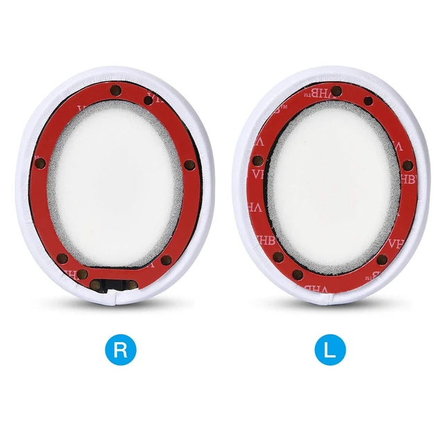 Alt view image 5 of 6 - Professional Replacement Ear Pads for Beats Studio 2 and Studio 3 B0500, B0501 / Soft Protein Leather/Noise Isolation Memory Foam/Does NOT Fit Beats Solo (White)