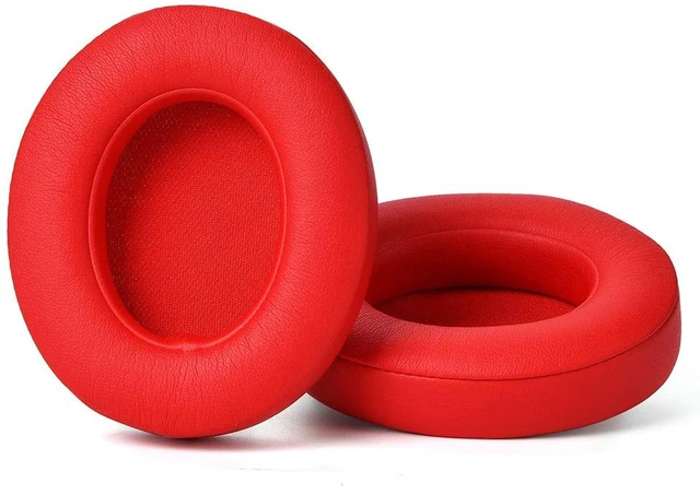 Main image of Professional Replacement Ear Pads for Beats Studio 2 and Studio 3 B0500, B0501 / Soft Protein Leather/Noise Isolation Memory Foam/Does NOT Fit Beats Solo (Red)