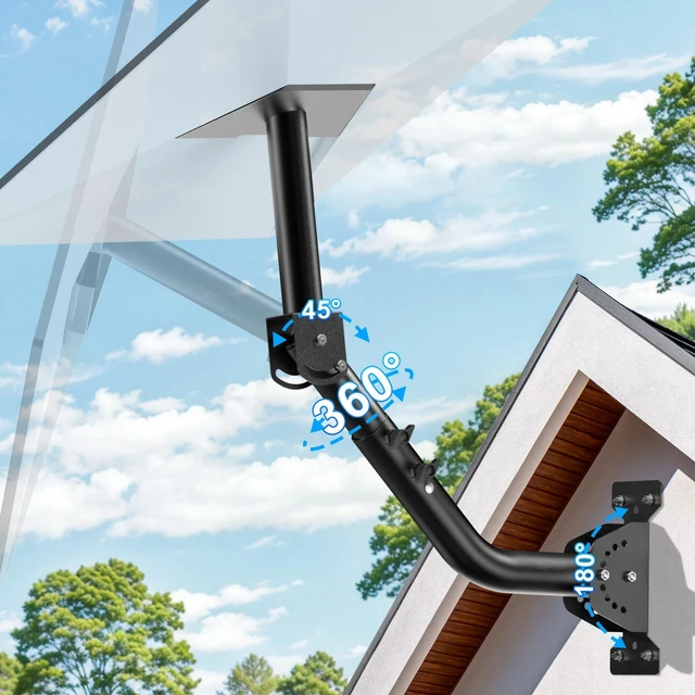 Main image of Gen 3/Standard 4/4X Adjustable Starlink Mount, 360°Rotation, 180° & 45°Tilt Heavy-Duty Metal Starlink Pole Mount Kit, Easy Installation, Rust-Proof, Weather-Resistant for Concrete and Wooden Walls