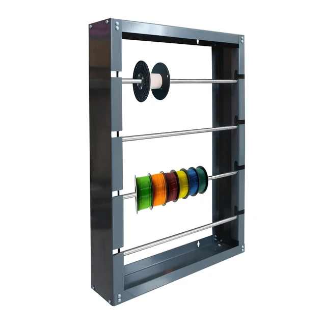 Main image of Wire Spool Rack Cold-Rolled Steel Wire/Cable Dispenser with 4 Adjustable Rods - Superior Strength Wall Mounted Spool Storage Rack Wire Holder for Electrical, Industrial & Retail Use