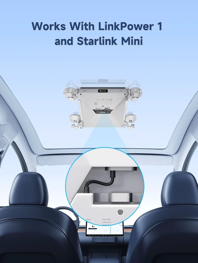 Alt view image 7 of 7 - DC to DC Power Cable for Starlink Mini, 10cm/0.33ft 60W, 2 Pack Starlink Mini Power Cable 5.5 x 2.1mm
