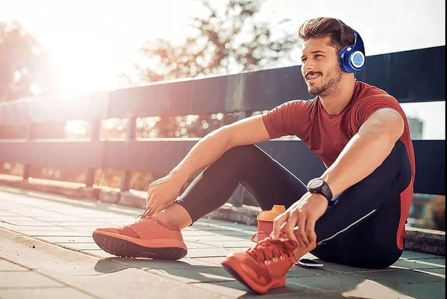 Alt view image 7 of 7 - Nakano Bluetooth Headphones,The Quintessential Quintuplets Headphone with Build-in Mic,Foldable Over Ear Wireless Headphones,Hi-Fi Stereo for Cosplay (Blue)