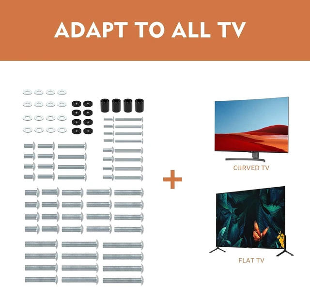 Alt view image 4 of 6 - TV Mount Screws Universal TV Installation Hardware Kit Includes M4 M5 M6 M8 Sets Screws and Spacers for Vizio, LG, TCL, Sony, Sharp, Philips, Panasonic & More Up to 100" HTA002