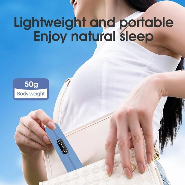 Alt view image 5 of 5 - Mini Portable Wireless Under Pillow Speaker for Sleeping (Blue) USB Rechargeable Bluetooth Connection Timer Function Built-in White Noise TF Card Travel