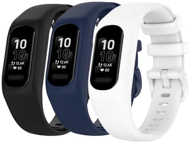 Main image of Watch Band compatible with Garmin vivosmart 5/smart 5,Adjustable Silicone Sports Wristband Replacement Band
