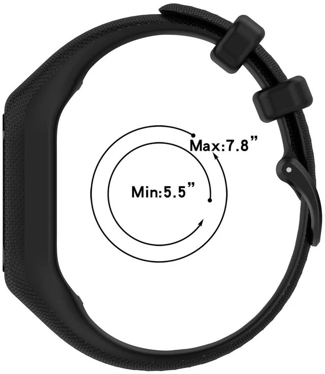 Alt view image 6 of 7 - Watch Band compatible with Garmin vivosmart 5/smart 5,Adjustable Silicone Sports Wristband Replacement Band