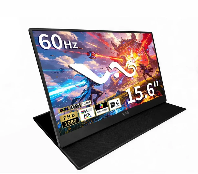 Main image of M16 Portable Monitor 15.6" FHD 1080P 85% sRGB IPS USB-C Travel Monitor Ultra-Slim Travel Display with HDMI HDR, FreeSync, Dual Speakers, External Screen for Laptop PC Mac Phone Switch PS5