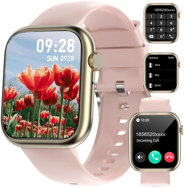 Main image of Smart Watches for Women with Bluetooth Calls,7 Days Battery,1.83" Fitness Tracker with HR/Sleep/BP Monitor,110+ Sports IP68 Activity Trackers for Android Phones Pink