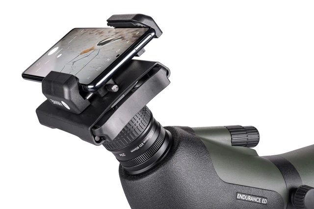 Alt view image 2 of 4 - Universal Digi-Scope Smart Phone Adapter Fits Eyepieces 3360 mm, Smartphones 2.63.7 in Wide, Lightweight ABS Construction