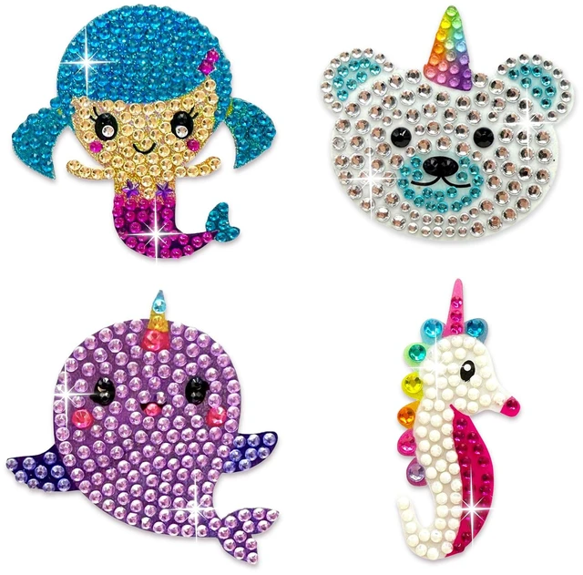 Main image of ® Rhinestone Stickers - Whimsical Sticker Pack, 2 x 2 Each, Unique Sparkly Cut-to-Shape for Collecting, Trading, Decorating Laptops, Phone Cases, Scrapbooks