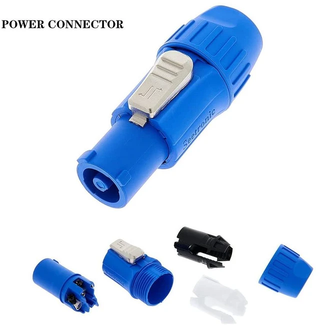 Alt view image 3 of 6 - Toronce Profeesional Hand-Built 14 AWG Male NEMA5-15P to SACFCA PowerCon Cable (5Feet)
