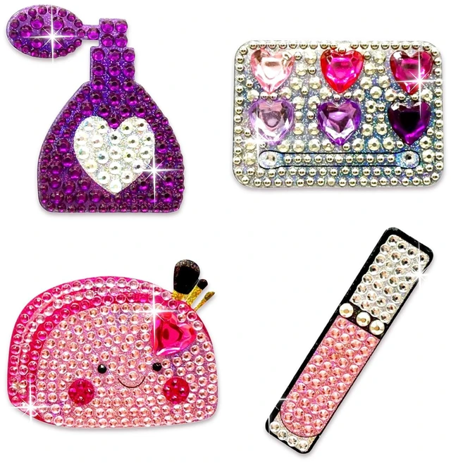 Main image of ® Rhinestone Stickers - Glam Squad 2 Sticker Pack, 2 x 2 Unique Sparkly Cut-to-Shape for Collecting, Trading, Decorating Laptops, Phone Cases, Scrapbooks