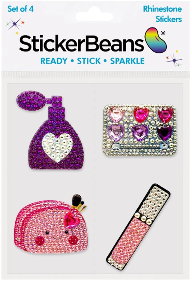 Alt view image 2 of 7 - ® Rhinestone Stickers - Glam Squad 2 Sticker Pack, 2 x 2 Unique Sparkly Cut-to-Shape for Collecting, Trading, Decorating Laptops, Phone Cases, Scrapbooks