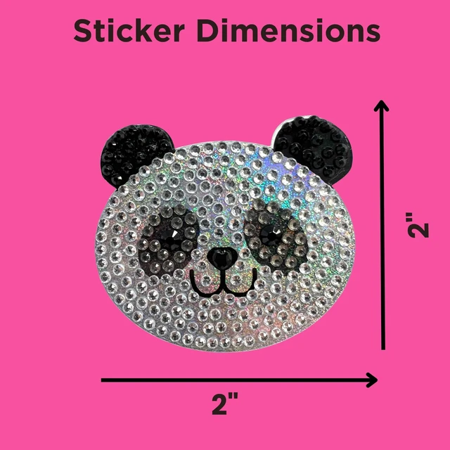 Alt view image 2 of 7 - ® Rhinestone Stickers - 1st Edition Sparkling Set of 12, 2" x2" Each Unique Sparkly Cut-to-Shape for Collecting, Trading, Decorating Laptops, Phone Cases, Scrapbooks
