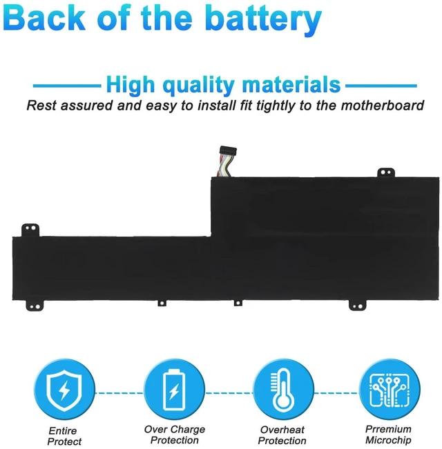 Alt view image 4 of 7 - L19C3PD6 L19M3PD6 Laptop Battery Replacement for Lenovo ideapad Flex 5-14IIL05 5-14ITL05 5-15IIL05 5-15ALC05 5-14ARE05 Series L19L3PD6 L19D3PD6 5B10X49077 5B10X49073 5B10X49075 5B10X49072