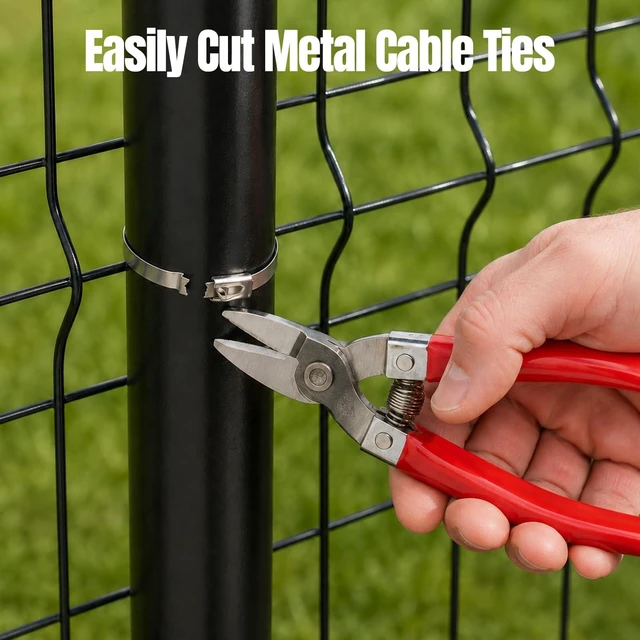 Alt view image 6 of 7 - Stainless Steel Cable Tie Gun Kit with 150PCS Metal Zip Ties Heavy Duty Outdoor Use Adjustable Tension Control Fast Tightening & Cutting Rust Resistant Fence Automotive Exhaust
