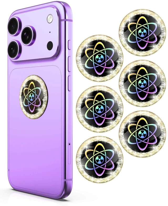 Main image of 24K Gold Crystal Diamond Protection Cell Phone Stickers Smart Phone, Laptops, Tablets, All Devices6 pcs