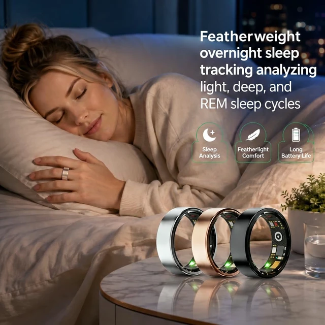 Alt view image 5 of 7 - Smart Ring(Silver,9)