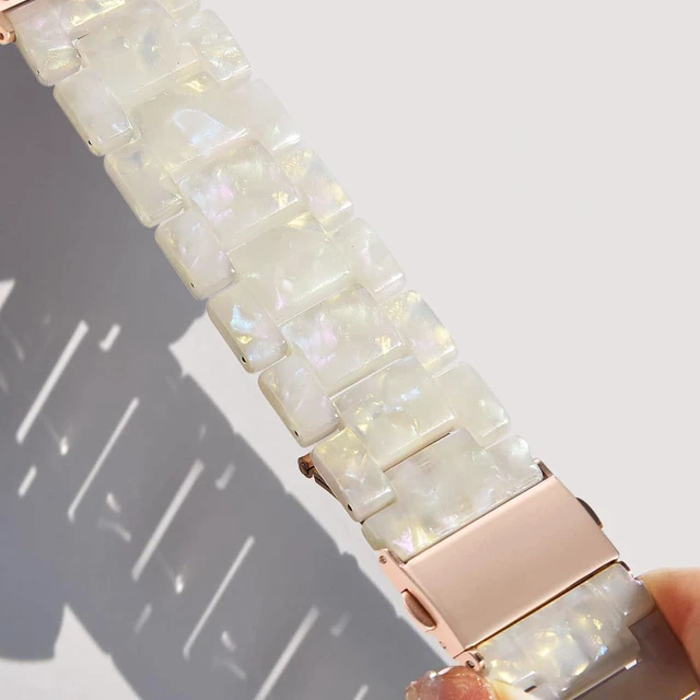 Alt view image 6 of 6 - Resin Band Compatible with Fitbit Versa 4/Versa 3 Bands For Women,Lightweight,Bracelet,Wristband,Replacement,For Fitbit Sense 2/Sense