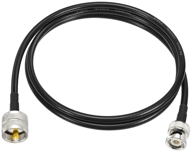 Alt view image 4 of 6 - UHF PL259 Male to BNC Male Cable RG58 Coax 3 Feet for CB Radio, Ham & Amateur Radio, SWR Meter (Pack of 2)