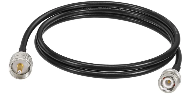 Alt view image 5 of 6 - UHF PL259 Male to BNC Male Cable RG58 Coax 3 Feet for CB Radio, Ham & Amateur Radio, SWR Meter (Pack of 2)
