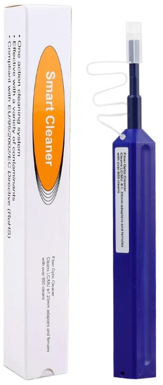 Main image of LC Fiber Cleaner Pen.800+ Single Click Fiber Cleaner,1.25mm LCUPC Optical Connector Cleaner & Endface Cleaning Pen