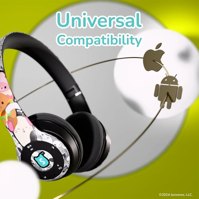 Alt view image 4 of 7 - Squishmallows Bluetooth Over-Ear Headphones- Wireless Foldable Headset Squishmallows Gifts for Girls, Boys, Women, Men and All Squish Squad Fans