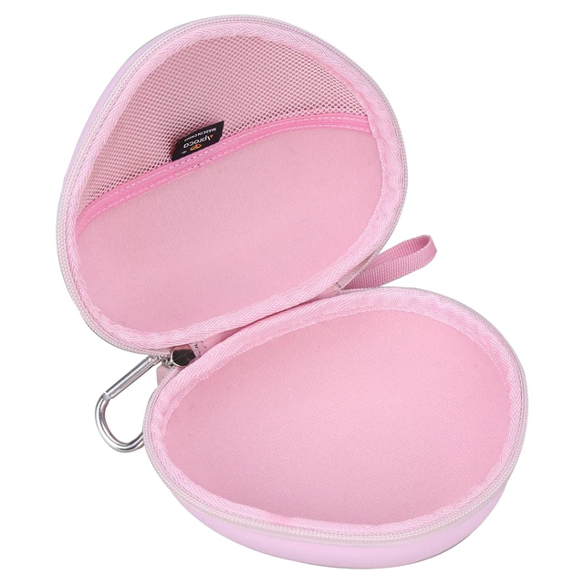 Alt view image 3 of 7 - Kids Headphones Case Compatible with iClever BTH12 / HS19 / BTH26 Kids Bluetooth Headphones, Storage Hard Bag -Cloud Pink (Case Only)