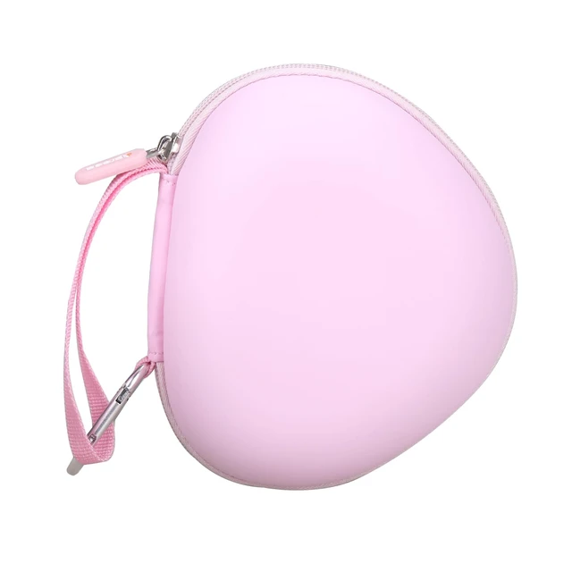 Alt view image 7 of 7 - Kids Headphones Case Compatible with iClever BTH12 / HS19 / BTH26 Kids Bluetooth Headphones, Storage Hard Bag -Cloud Pink (Case Only)