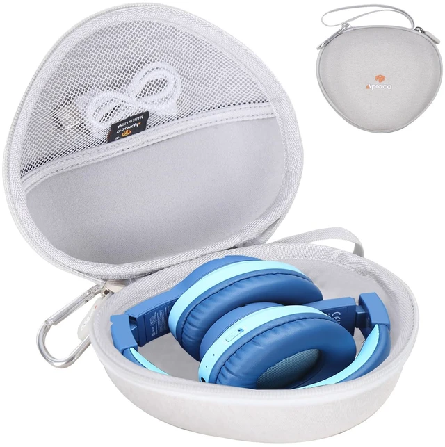 Main image of Kids Headphones Case Compatible with iClever BTH12 / HS19 / BTH26 Kids Bluetooth Headphones, Storage Hard Bag -Grey (Case Only)