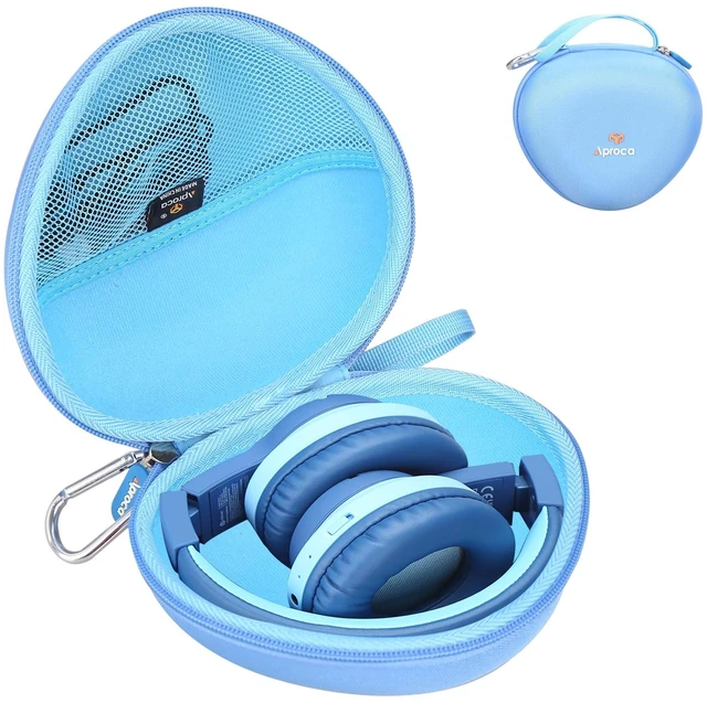 Main image of Kids Headphones Case Compatible with iClever BTH12 / HS19 / BTH26 Kids Bluetooth Headphones, Storage Hard Bag -Sky Blue (Case Only)