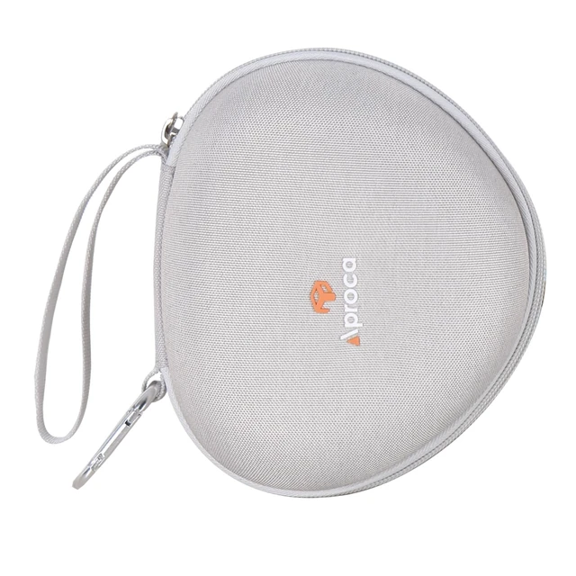Alt view image 6 of 6 - Kids Headphones Case Compatible with iClever BTH12 / HS19 / BTH26 Kids Bluetooth Headphones, Storage Hard Bag -Grey (Case Only)